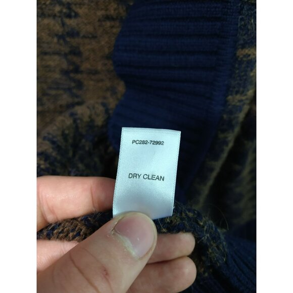 Pendleton Sweater Womens Small Petite Blue Wool Alpaca Cardigan Aztec Southwest - Picture 7 of 8